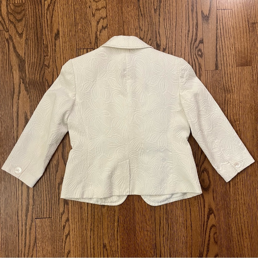 Talbots Cream Textured Blazer - Picture 5 of 5